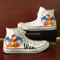 White Converse Hand Painted Canvas Shoes Anime Pokemon Charizard Unisex Sneakers