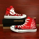 Hand Painted Shoes Gifts Merry Christmas Design Converse All Star Canvas Sneakers