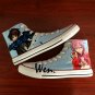 Personalized Hand Painted Canvas Shoes Men Women Anime Guilty Crown Converse All Star Sneakers