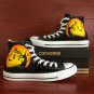 Halloween Shoes Hand Painted Pumpkin Lamp Bats Unisex Converse All Star Sneakers