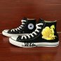 Hand Painted Shoes Men Women Anime Pokemon Ninetales Canvas Sneakers Converse