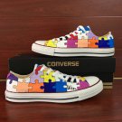 Original Design Hand Painted Shoes Puzzle Painting Converse Canvas Sneakers