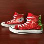 Strawberry Hand Painted Shoes Original Design Fruit Painting Converse Chuck Canvas Sneakers