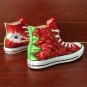Strawberry Hand Painted Shoes Original Design Fruit Painting Converse Chuck Canvas Sneakers