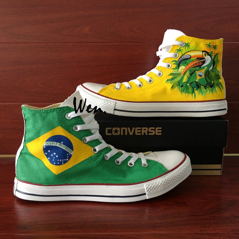 brazil flag converse