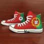 Converse Chuck Sneakers Portugal Flag Hand Painted Shoes Unisex All Star