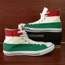 Converse Design Hungary Flag Shoes Hand Painted Canvas Shoes Chuck Sneakers