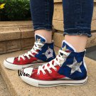 Puerto Rico Flag Converse Chuck Taylor Hand Painted Shoes Canvas Sneakers Personalized Gifts