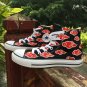 Naruto Akatsuki Converse Chuck Taylor Shoes Black Hand Painted Canvas Sneakers Unique Presents