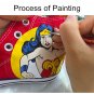 Classic Red High Top Converse Shoes Design Wonder Woman Hand Painted Canvas Sneakers