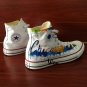 Hand Painted Shoes Design Chicago City Skyline Men Women Converse Chuck Taylor Canvas Sneakers