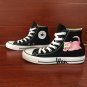 Converse Black Pokemon Slowpoke Hand Painted Shoes Anime Cosplay Canvas Sneakers Chuck Taylor