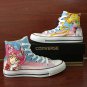 Sailor Moon Shoes Design Anime Converse All Star Hand Painted Canvas Sneakers