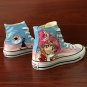 Sailor Moon Shoes Design Anime Converse All Star Hand Painted Canvas Sneakers