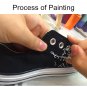 Original Design Hand Painted Canvas Shoes Music Notes Black Low Top Converse All Star