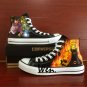 Fighting Naruto Sasuke Converse All Star Hand Painted Shoes Unique Canvas Sneakers Men Women