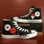 Fighting Naruto Sasuke Converse All Star Hand Painted Shoes Unique Canvas Sneakers Men Women