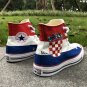 Design Croatia Flag Painted Converse Shoes Men Women Canvas Sneakers All Stars