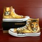 Lion King of the Jungle Converse Shoes Custom Hand Painted Shoes Unique Canvas Sneakers Gifts