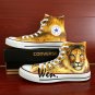 Lion King of the Jungle Converse Shoes Custom Hand Painted Shoes Unique Canvas Sneakers Gifts