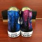 Custom Converse Shoes Tardis Doctor Who Purple Galaxy Hand Painted Canvas Sneakers Gifts