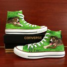 Converse Black Pokemon Slowpoke Hand Painted Shoes Anime Cosplay Canvas Sneakers Chuck Taylor