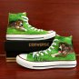 Converse Black Pokemon Slowpoke Hand Painted Shoes Anime Cosplay Canvas Sneakers Chuck Taylor