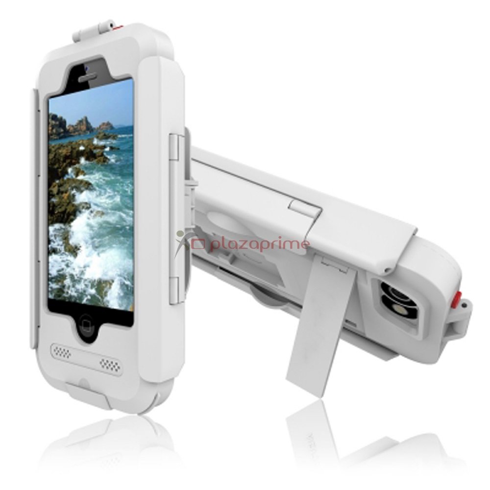 Bike Holder Case for iPhone 6/6S is luxury armor silicone waterproof and shockproof. White
