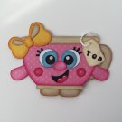 Paper Pieced Die Cut "Tea Cup Cutie" Embellishment