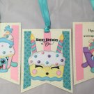Paper Pieced Die Cut Birthday Gift Tags - Set of 3