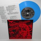 The LETTERBOMBS harmless records 7" BLUE VINYL Record