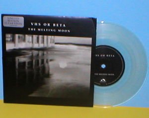 VHS OR BETA melting , new day rising HUSKER DU cover song 7" Record CLEAR Vinyl