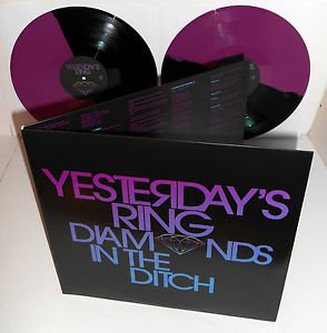 YESTERDAY'S RING diamonds in the ditch Double PINK and Black Vinyl Record LTD ED