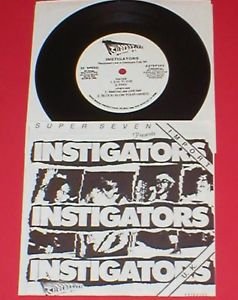 INSTIGATORS 7" Record oop 1986 mystic records RARE punk