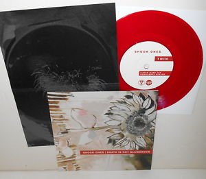 SHOOK ONES / DEATH IS NOT GLAMOROUS four song Split 7" RED Vinyl Record w/Lyrics