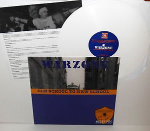 WARZONE old school Lp Record WHITE Vinyl w/ Youth of Today , Urban Waste covers