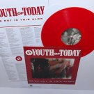 YOUTH OF TODAY we're not in this alone Lp RED Vinyl with lyrics insert , shelter