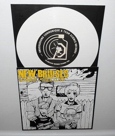 NEW BRUISES goodbye middle class WHITE VINYL 7" Record