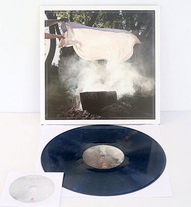 PIANOS BECOME THE TEETH keep you Lp NAVY BLUE Marbled Vinyl Record with Bonus Cd