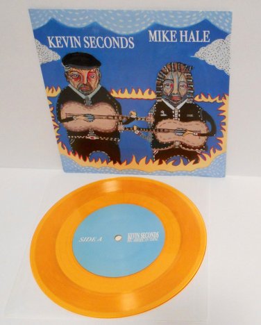 KEVIN SECONDS / MIKE HALE splt 7" Record GOLD Vinyl gunmoll in the red 7 seconds