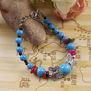 Women's Fashion Jewelry Gift Tibet jade turquoise bead bracelet F-20