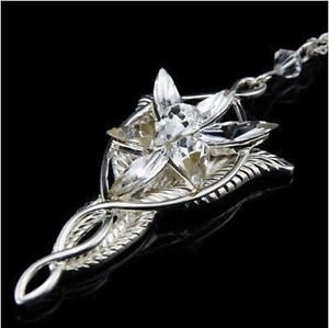 Lord of the Rings Movie Elves Princess Arwen EVENSTAR Dragon Silver Necklace - O