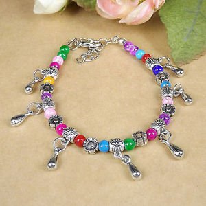 HANDMADE NEW MULTICOLOR Fashion Jewelry Tibet jade turquoise bead bracelet-Q