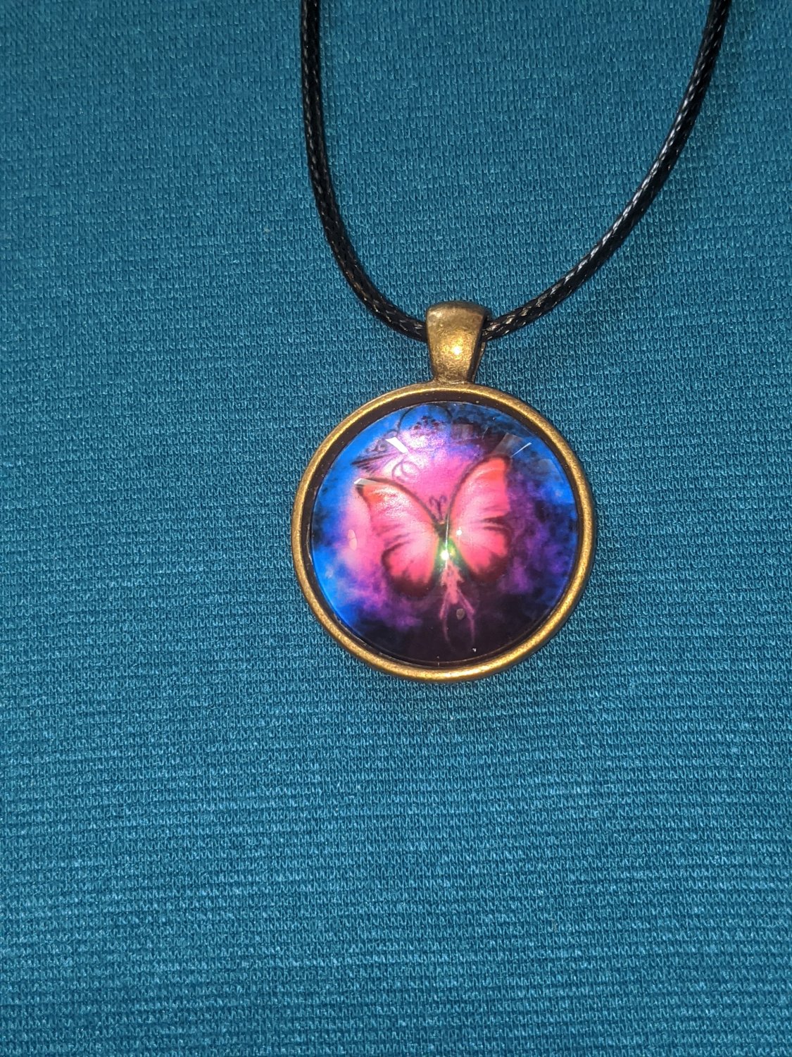 Purple Butterfly Necklace