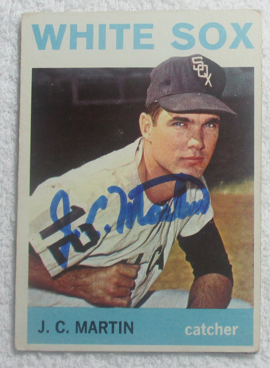 J.C. Martin Autographed Card White Sox No COA