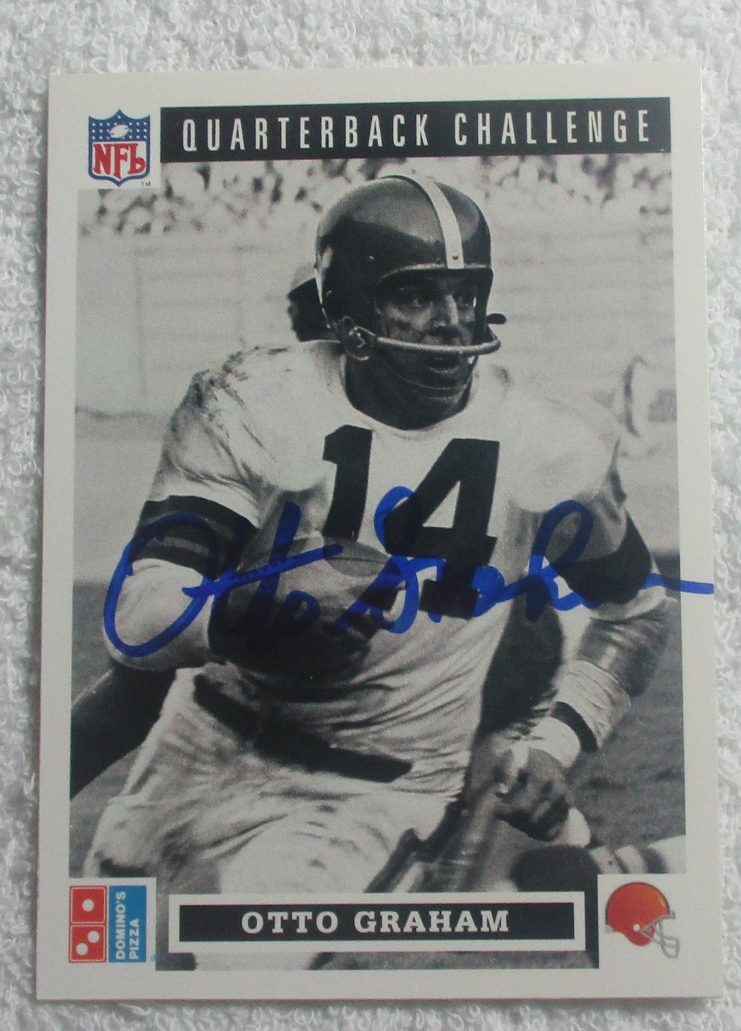 Otto Graham Autographed Card Browns No COA