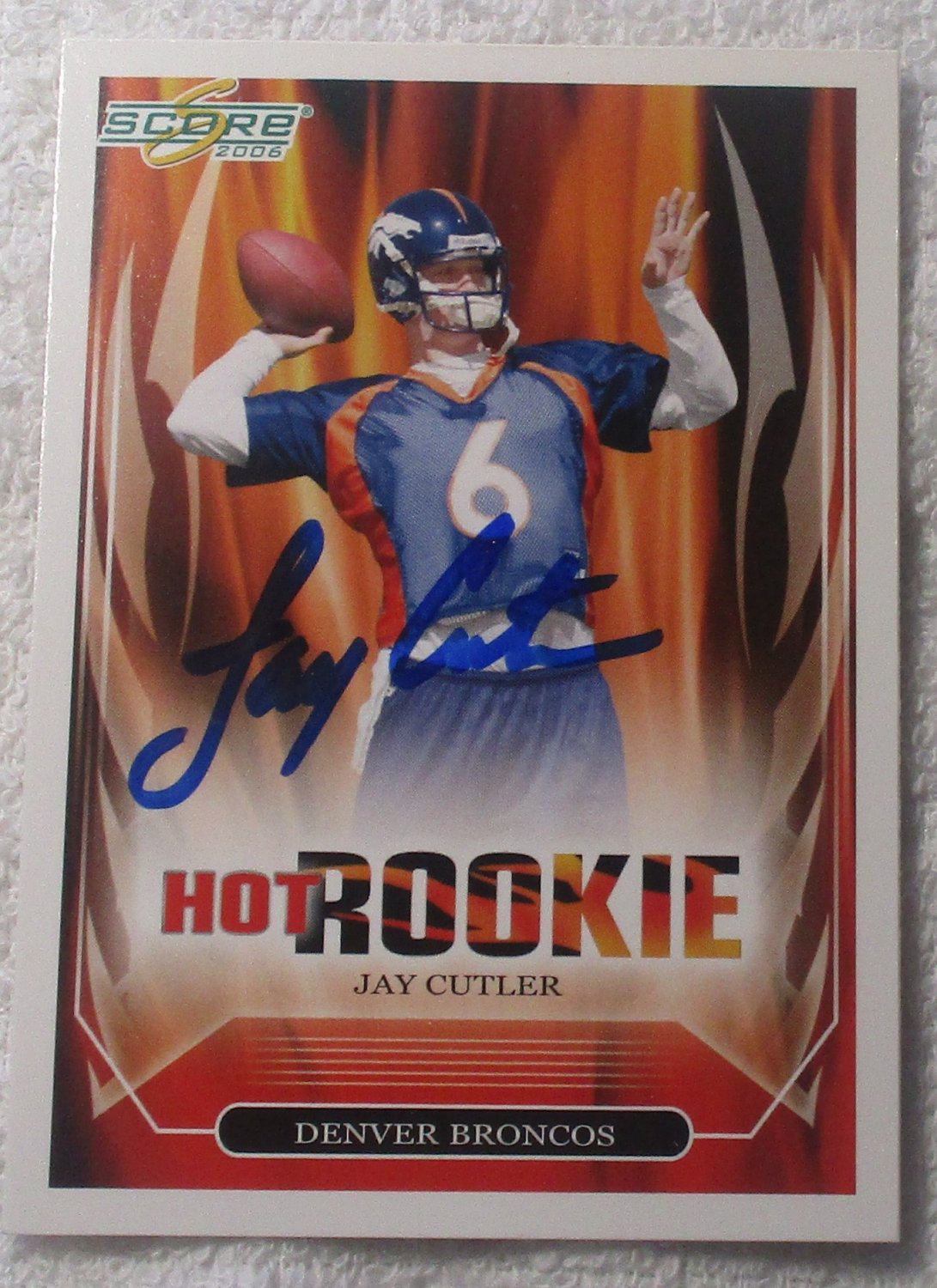 Jay Cutler Hot Rookie Autographed Card Broncos No COA