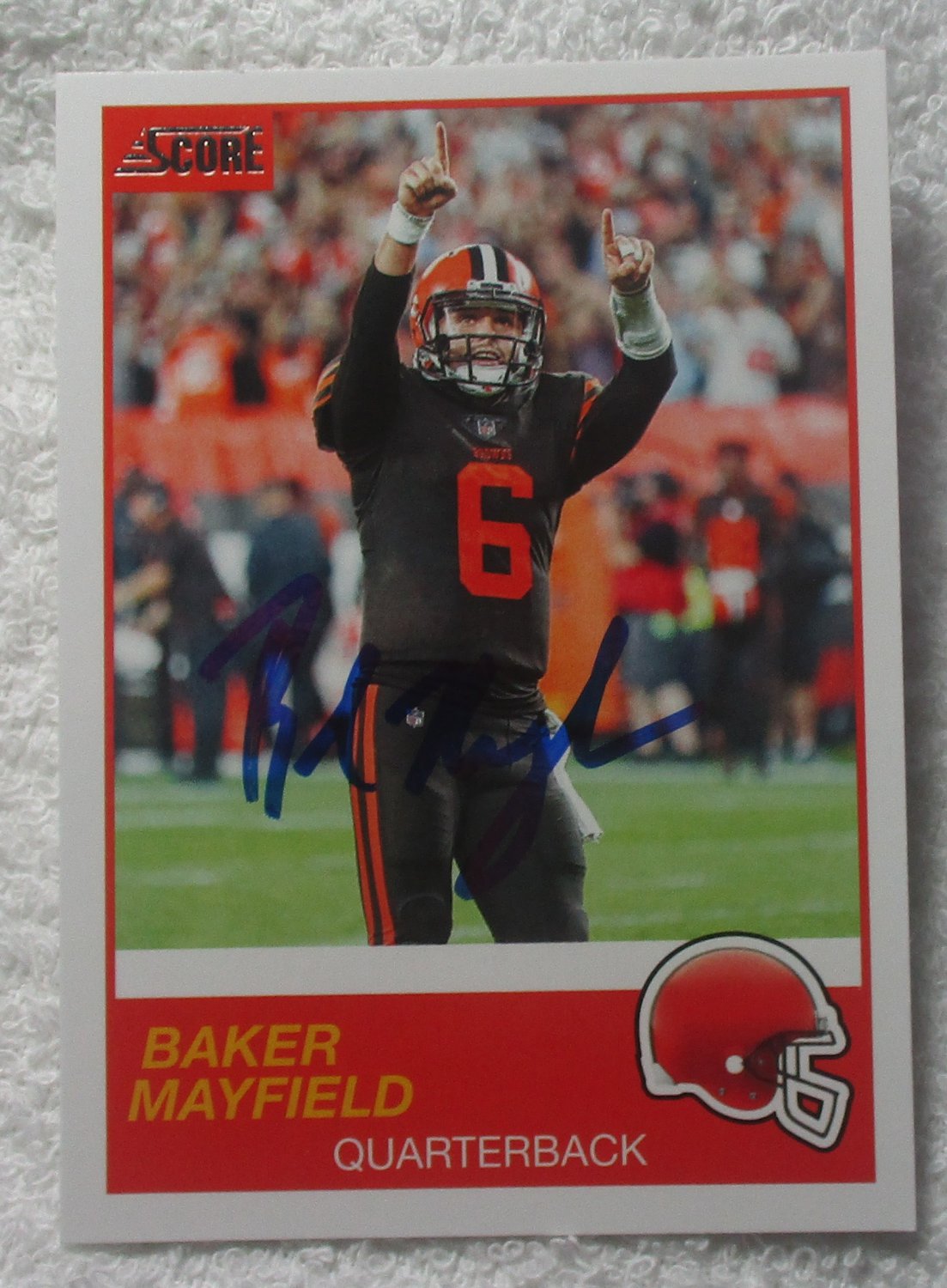 Baker Mayfield Autographed Card Browns No COA