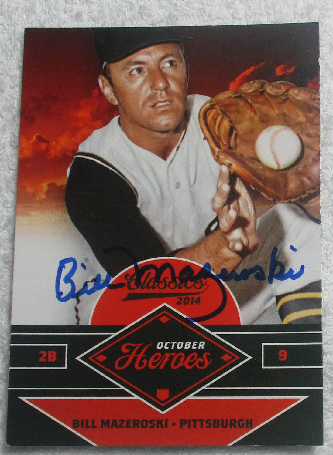 Bill Mazeroski October Heroes Autographed Card Pirates No COA