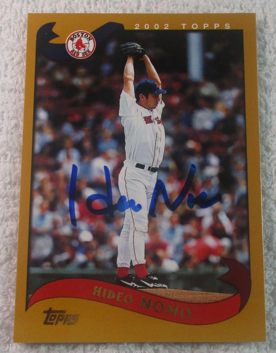 Hideo Nomo Autographed Card Red Sox No COA